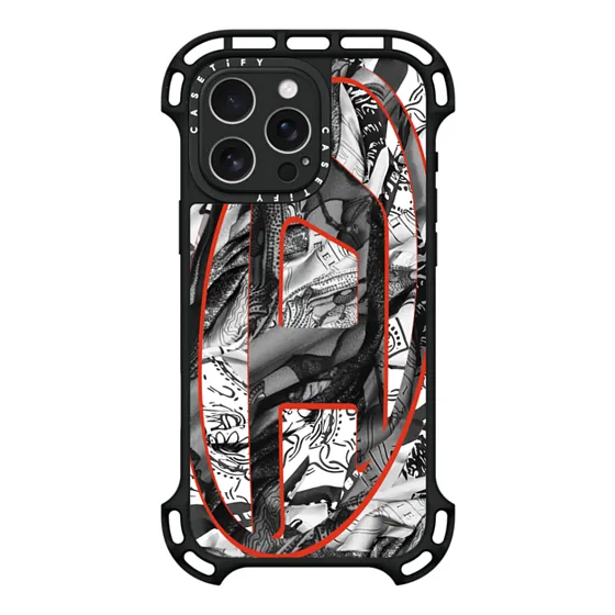 DIESEL Black Biscotto Carabiner