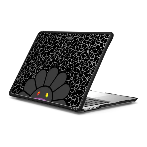 MacBook Air 13-inch (M2 - M4) - SMILE (BLACK) LAPTOP CASE