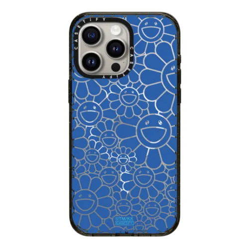 iPhone 15 Pro Max - MULTI-FLOWERS (BLUE) PHONE CASE
