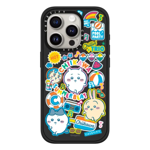 iPhone 15 Pro - Chiikawa Summer Party Sticker Case