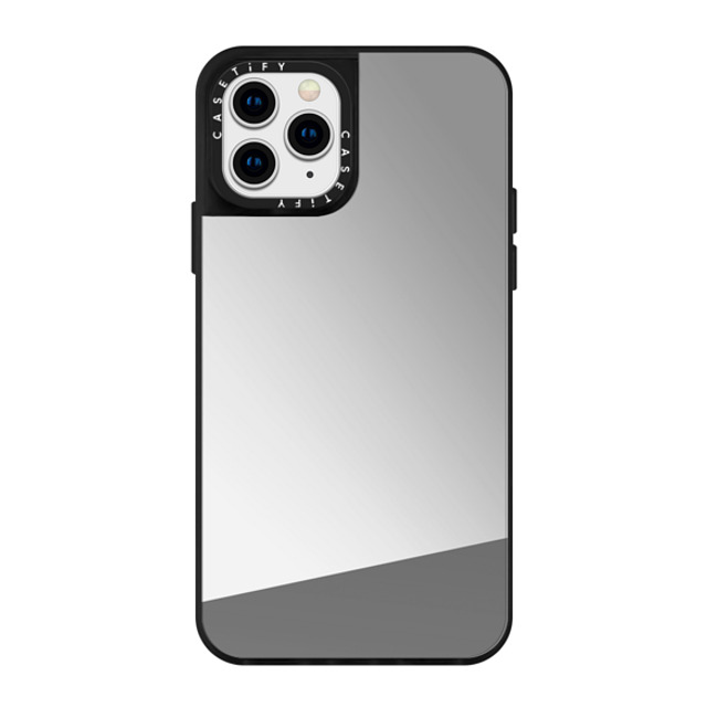 CASETiFY iPhone 11 Pro ケース Silver on Black ミラーケース Custom Phone Case casetify