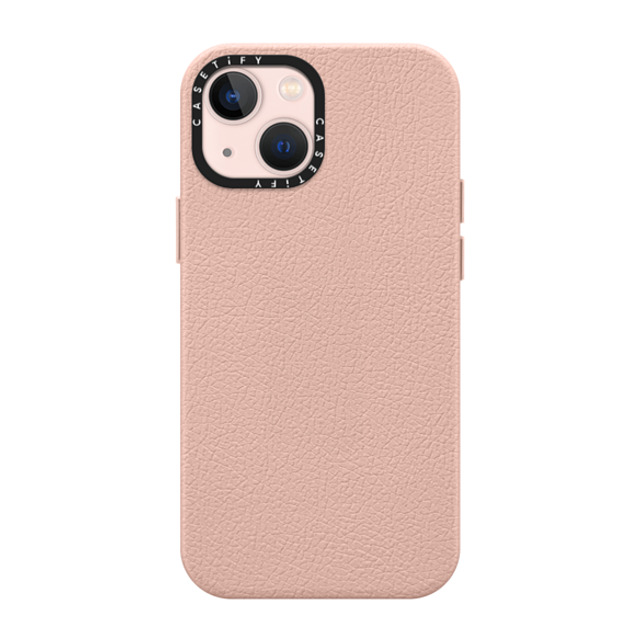 CASETiFY iPhone 13 Mini ケース ライトピンク ペブルケース MagSafe対応 Custom Phone Case casetify