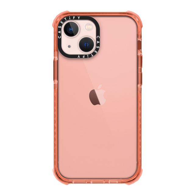 CASETiFY iPhone 13 Mini ケース Peach ウルトラインパクトケース Custom Phone Case casetify