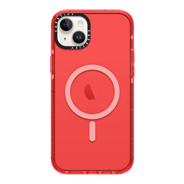 CASETiFY iPhone 14 Plus ケース レッド インパクトケース MagSafe対応 Custom Phone Case casetify