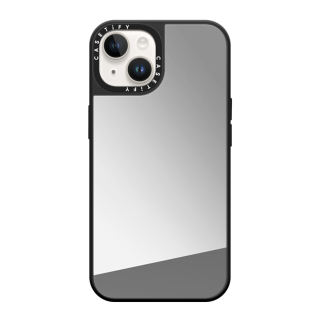 CASETiFY iPhone 14 ケース Silver on Black ミラーケース MagSafe対応 Custom Phone Case casetify