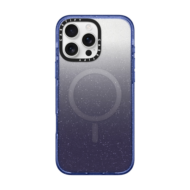 CASETiFY iPhone 16 Pro Max ケース Glitter Indigo インパクトケース MagSafe対応 Custom Phone Case casetify