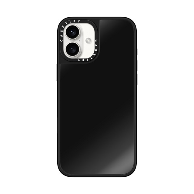 CASETiFY iPhone 16 Plus ケース Black on Black ミラーケース MagSafe対応 Custom Phone Case casetify