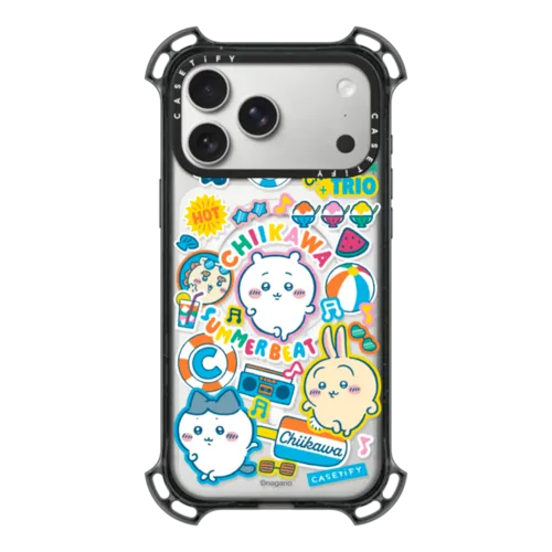 iPhone 17 Pro Max - Chiikawa Summer Party Sticker Case