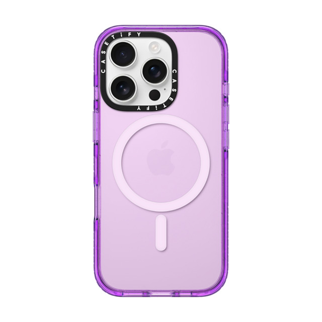 CASETiFY iPhone 16 Pro ケース パープル インパクトケース MagSafe対応 Custom Phone Case casetify