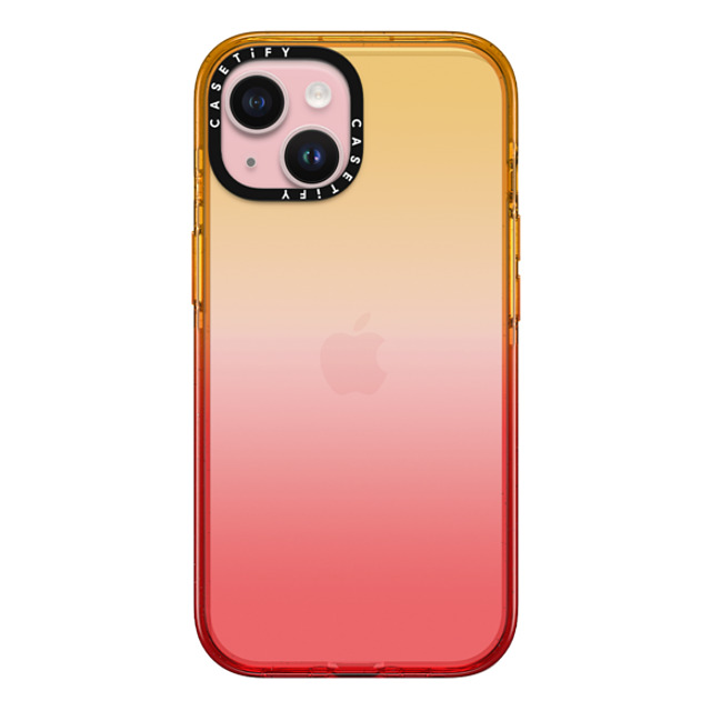 CASETiFY iPhone 15 ケース Peach Haze インパクトケース Custom Phone Case casetify