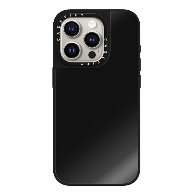 CASETiFY iPhone 15 Pro ケース Black on Black ミラーケース MagSafe対応 Custom Phone Case casetify