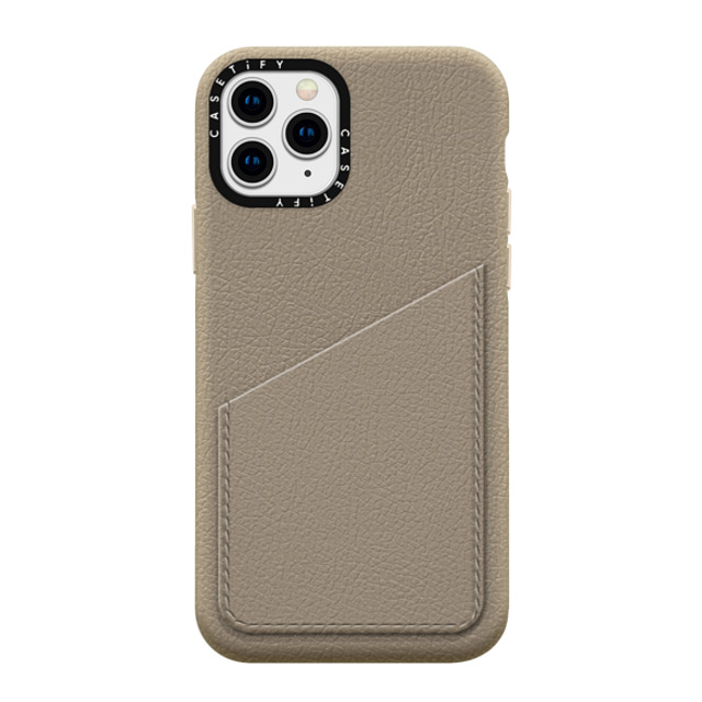 CASETiFY iPhone 11 Pro Case Greige (light Brown) ペブル カードポケット ケース Custom Phone Case casetify Back to School CASETiFY iPhone 11 Pro Case Greige (light Brown) ペブル カードポケット ケース Custom Phone Case casetify Back to School