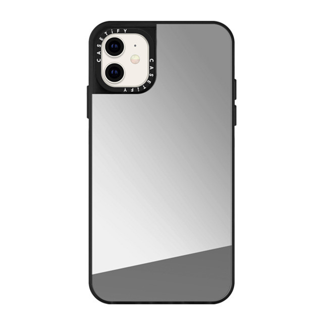 CASETiFY iPhone 11 Case Silver on Black ミラーケース Custom Phone Case casetify Mother's Day CASETiFY iPhone 11 Case Silver on Black ミラーケース Custom Phone Case casetify Mother's Day