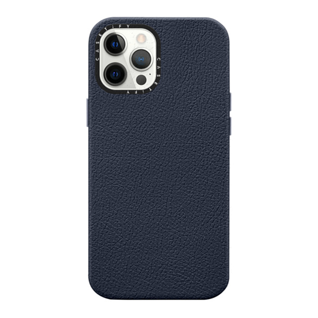 CASETiFY iPhone 12 Pro Max ケース ネイビーブルー ペブルケース Custom Phone Case casetify Mother's Day CASETiFY iPhone 12 Pro Max ケース ネイビーブルー ペブルケース Custom Phone Case casetify Mother's Day