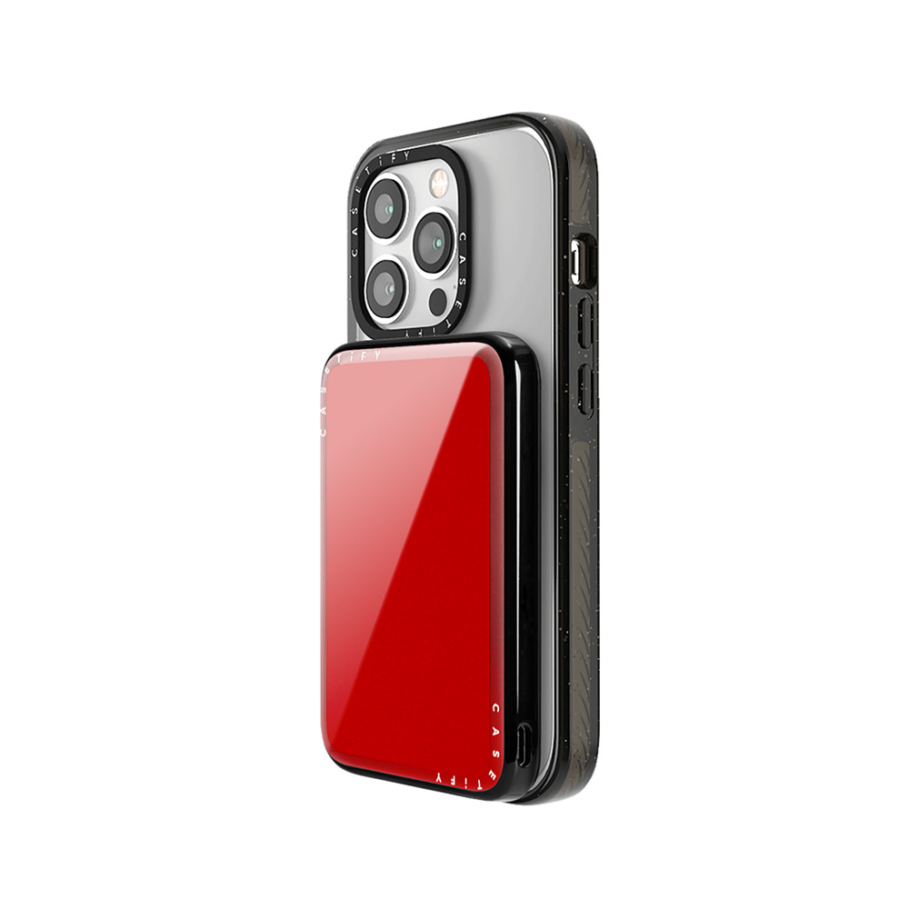 CASETiFY モバイルバッテリー Cherry Red スリム モバイルバッテリー MagSafe対応 Power Bank Customizer casetify Back to School CASETiFY モバイルバッテリー Cherry Red スリム モバイルバッテリー MagSafe対応 Power Bank Customizer casetify Back to School