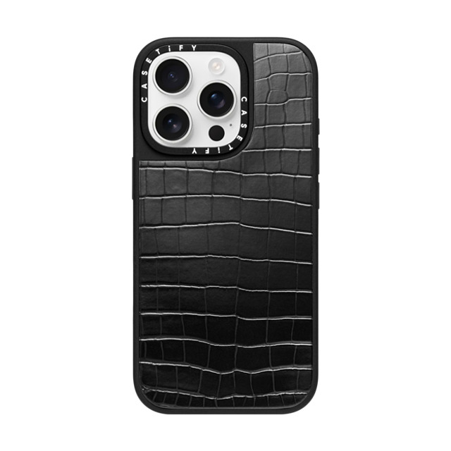 CASETiFY iPhone 16 Pro ケース Black Croc クロコケース Custom Phone Case casetify Father's Day CASETiFY iPhone 16 Pro ケース Black Croc クロコケース Custom Phone Case casetify Father's Day