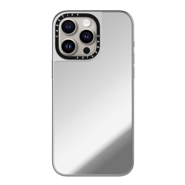 CASETiFY iPhone 15 Pro Max Case シルバー (シルバーバンパー) ミラーケース MagSafe対応 Custom Phone Case casetify Mother's Day CASETiFY iPhone 15 Pro Max Case シルバー (シルバーバンパー) ミラーケース MagSafe対応 Custom Phone Case casetify Mother's Day