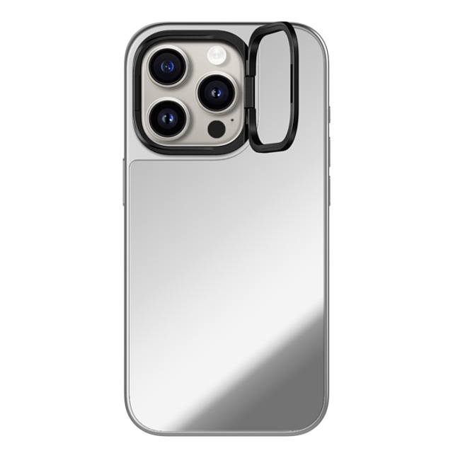 CASETiFY iPhone 15 Pro ケース シルバー (シルバーバンパー) ミラー リングスタンドケース MagSafe対応 Custom Phone Case casetify Mother's Day CASETiFY iPhone 15 Pro ケース シルバー (シルバーバンパー) ミラー リングスタンドケース MagSafe対応 Custom Phone Case casetify Mother's Day