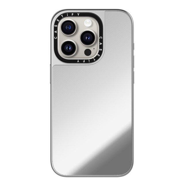 CASETiFY iPhone 15 Pro Case シルバー (シルバーバンパー) ミラーケース MagSafe対応 Custom Phone Case casetify Mother's Day CASETiFY iPhone 15 Pro Case シルバー (シルバーバンパー) ミラーケース MagSafe対応 Custom Phone Case casetify Mother's Day