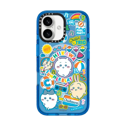 iPhone 16 - Chiikawa Summer Party Sticker Case