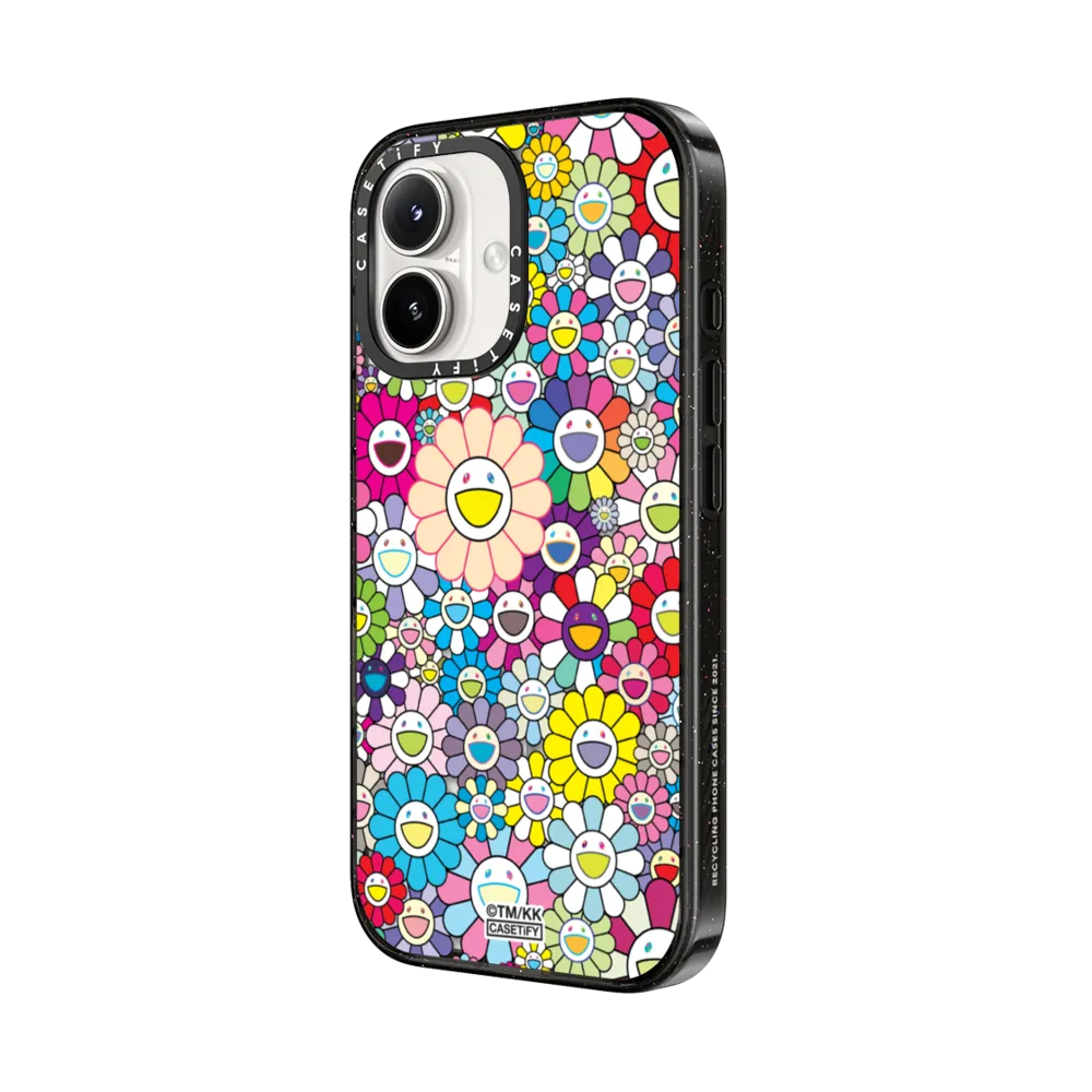 Impact iPhone 16 Plus Case MagSafe Compatible - FLOWERS BLOOM (RAINBOW) PHONE CASE