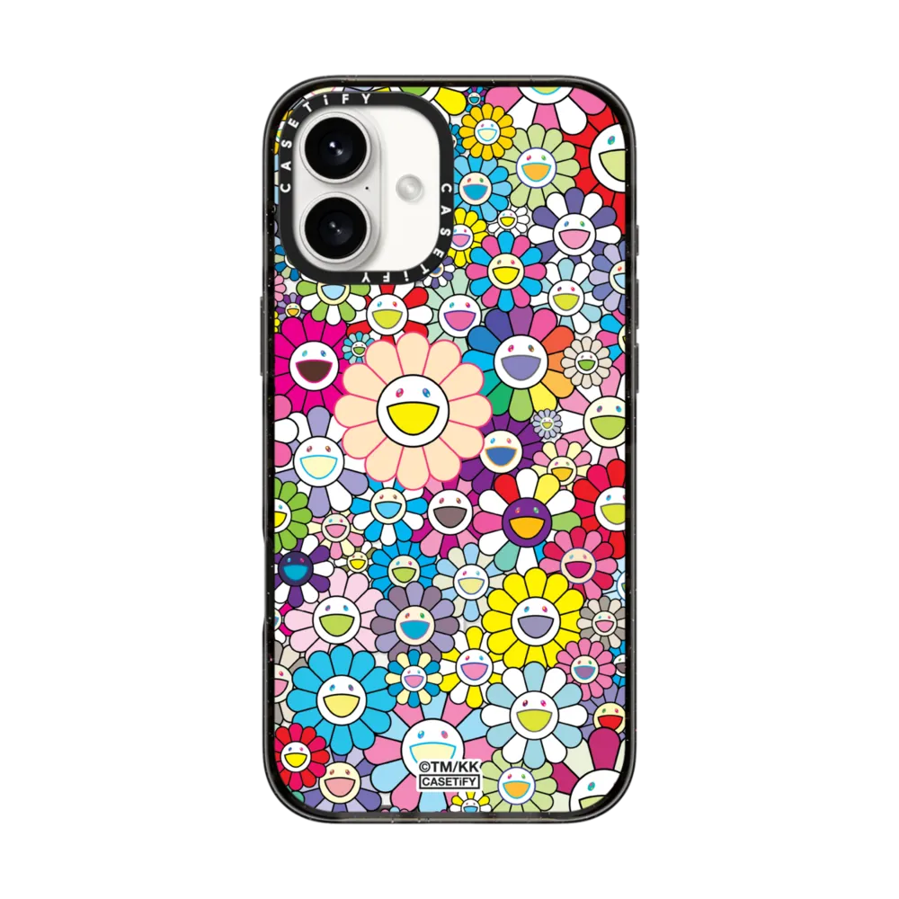 Impact iPhone 16 Plus Case MagSafe Compatible - FLOWERS BLOOM (RAINBOW) PHONE CASE