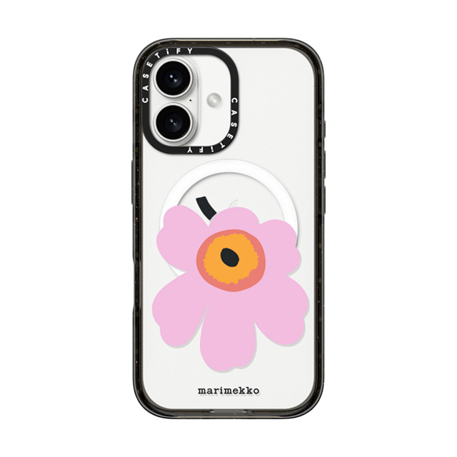 marimekko x CASETiFY iPhone 16 �P�[�X �u���b�N �C���p�N�g�P�[�X MagSafe�Ή� Marimekko Unikko Case