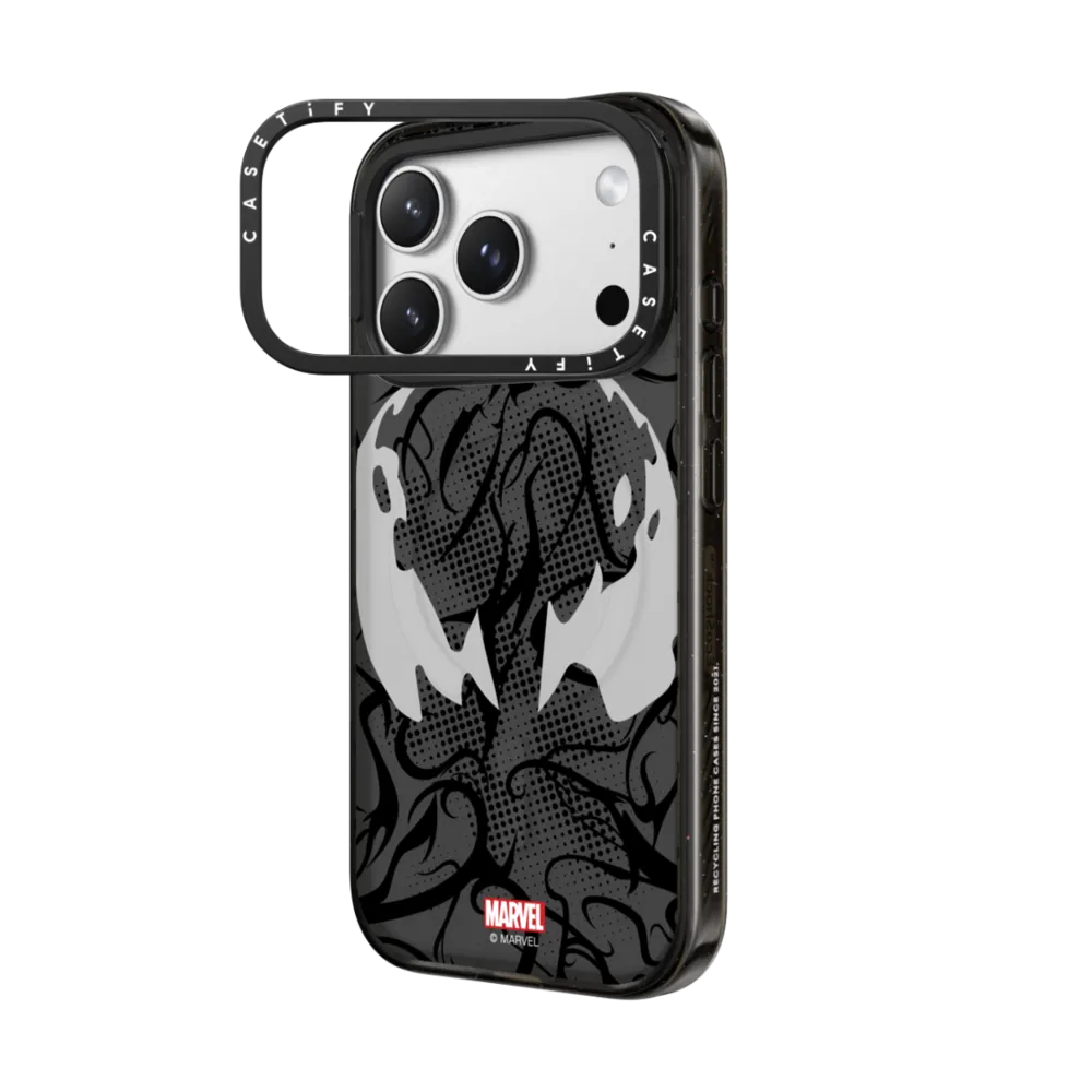 Impact Ring Stand iPhone 17 Pro Case MagSafe Compatible - Venom Mask Case