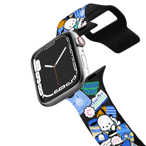 Apple Watch Series 7-9 (45mm) - Pochacco Sticker Watchband