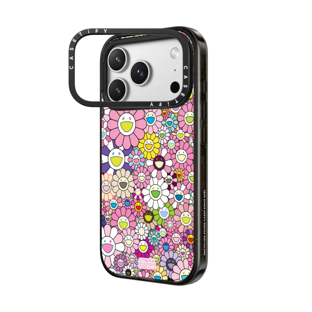 Impact Ring Stand iPhone 17 Pro Max Case MagSafe Compatible - FLOWERS BLOOM (PINK) PHONE CASE