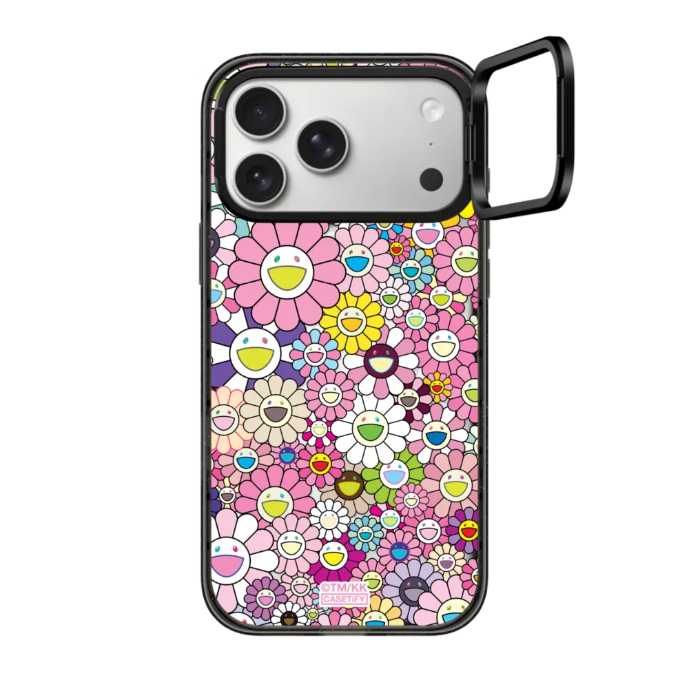 Impact Ring Stand iPhone 17 Pro Max Case MagSafe Compatible - FLOWERS BLOOM (PINK) PHONE CASE