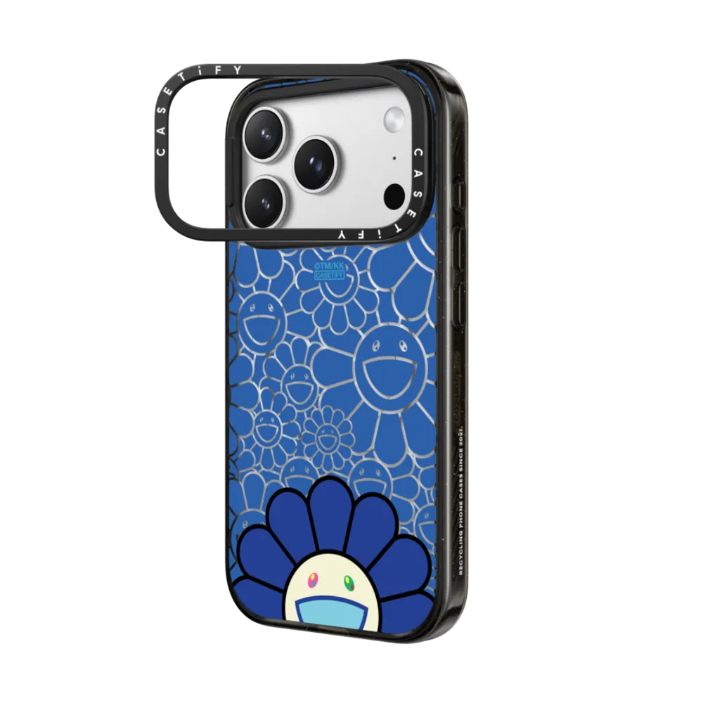Impact Ring Stand iPhone 17 Pro Max Case MagSafe Compatible - SMILE (BLUE) PHONE CASE