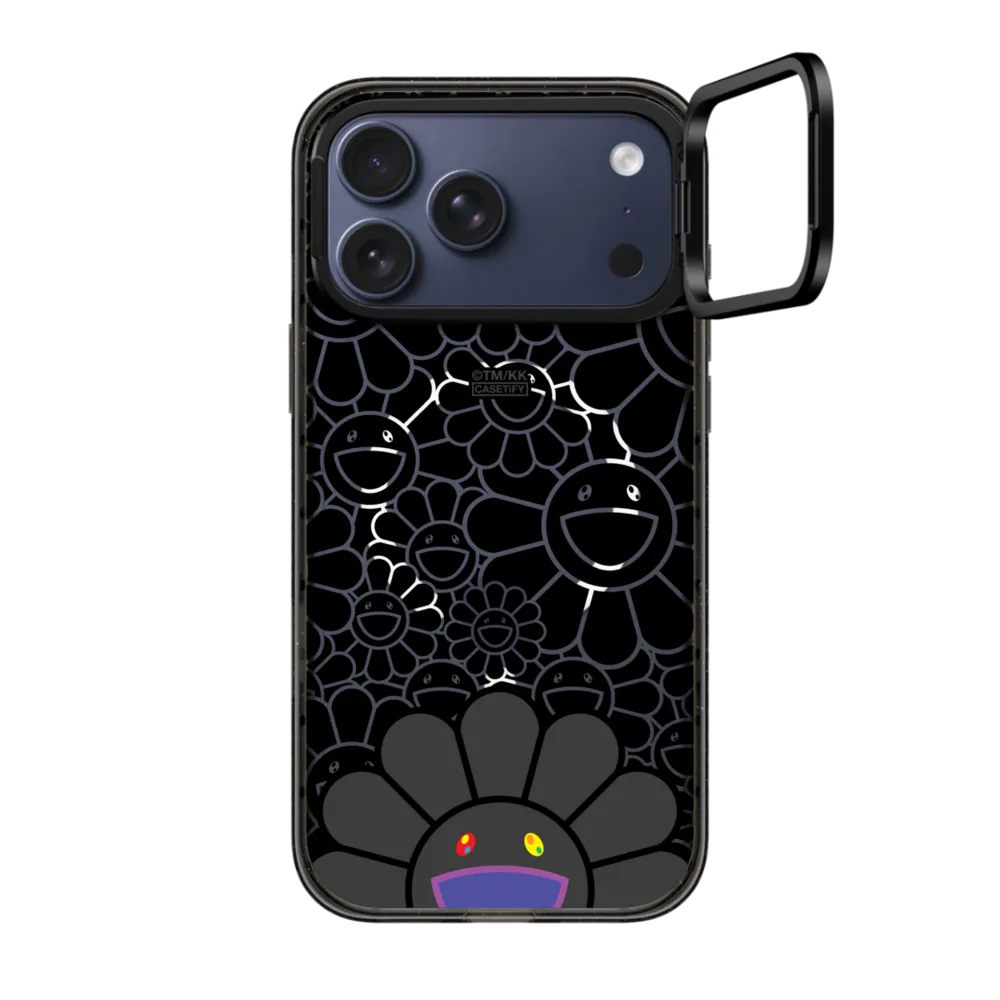 Impact Ring Stand iPhone 17 Pro Max Case MagSafe Compatible - SMILE (BLACK) PHONE CASE