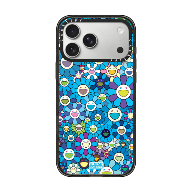 Takashi Murakami FLOWERS BLOOM x CASETiFY iPhone 17 Pro Max �P�[�X �u���b�N �C���p�N�g�P�[�X MagSafe�Ή� FLOWERS BLOOM (BLUE) PHONE CASE