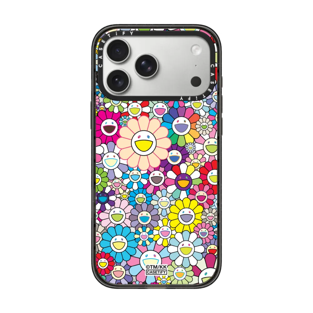 Impact iPhone 17 Pro Max Case MagSafe Compatible - FLOWERS BLOOM (RAINBOW) PHONE CASE