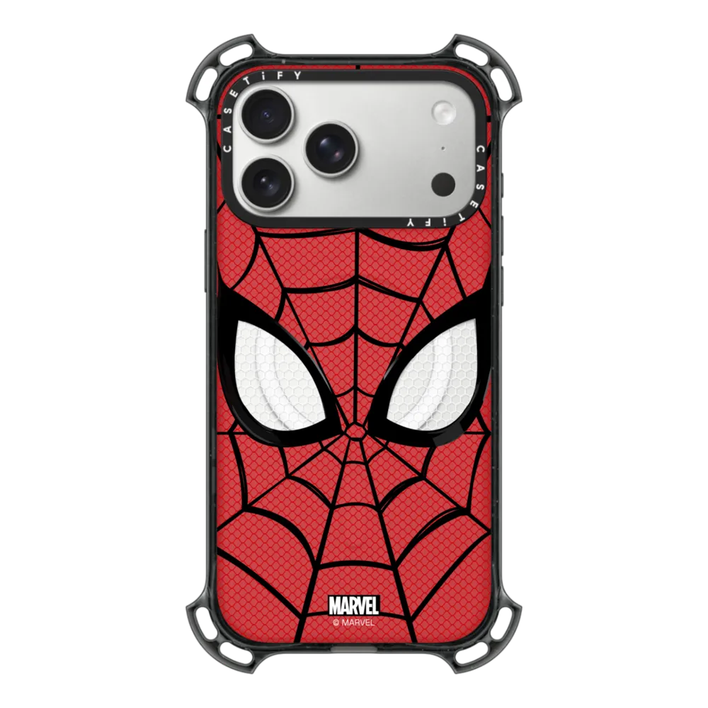 Impact Ring Stand iPhone 17 Pro Max Case MagSafe Compatible - Spider-Man Mask Case