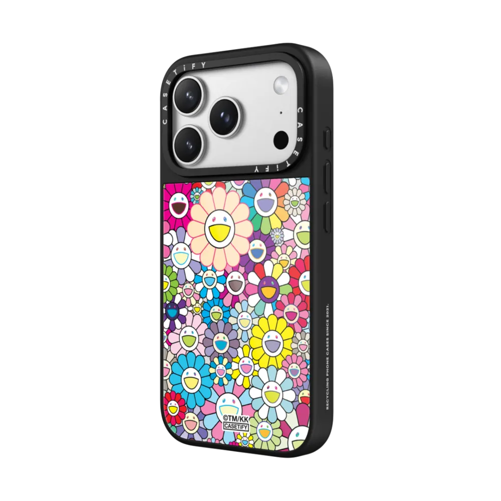 Glaze iPhone 17 Pro Max Case MagSafe Compatible - FLOWERS BLOOM (RAINBOW) PHONE CASE