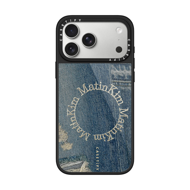 Matin Kim x CASETiFY iPhone 17 Pro Max Case Black �O���[�Y�P�[�X MagSafe�Ή� MATIN KIM DENIM CIRCLE CASE