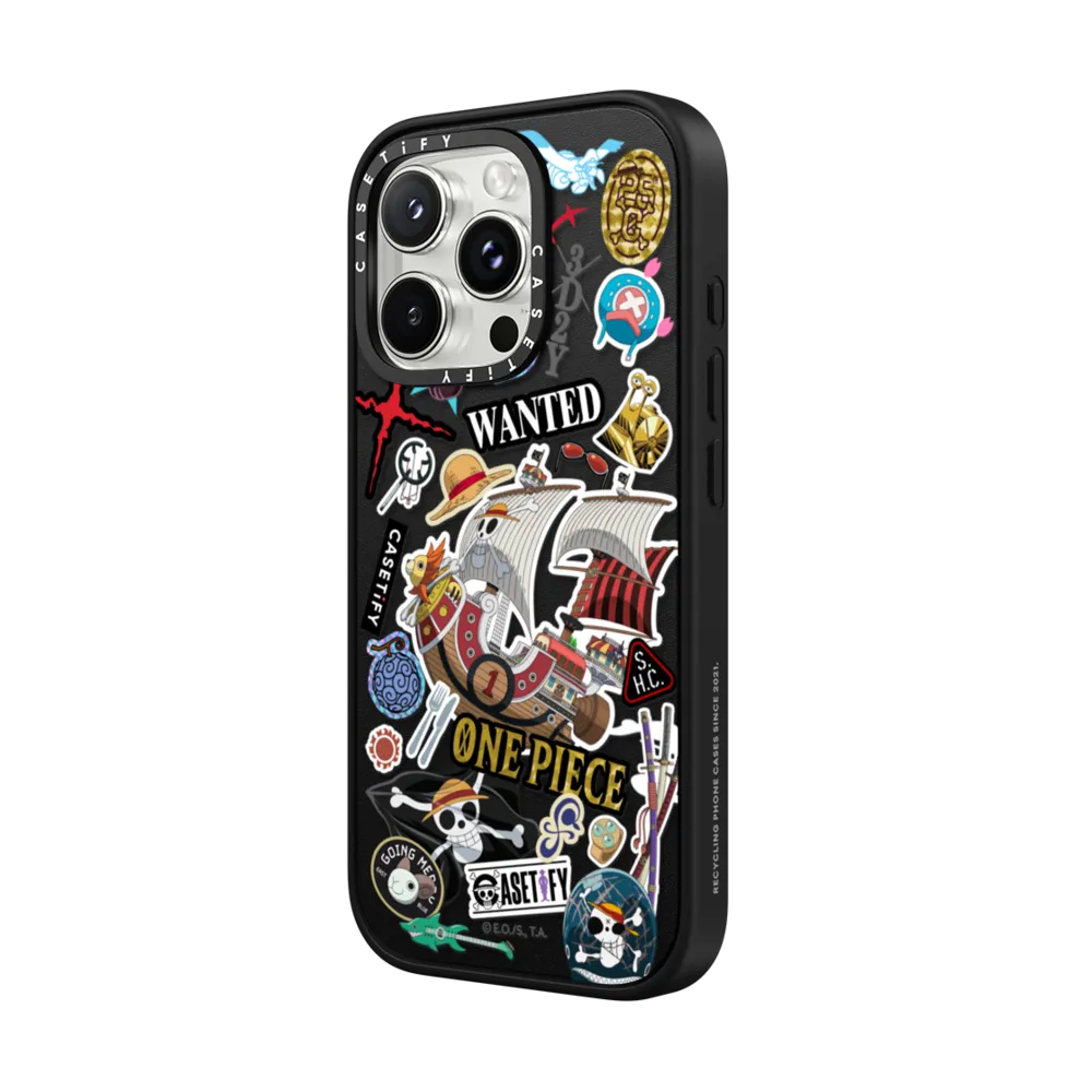 Impact iPhone 16 Pro Case - ONE PIECE 25th Straw Hat Crew Sticker Case