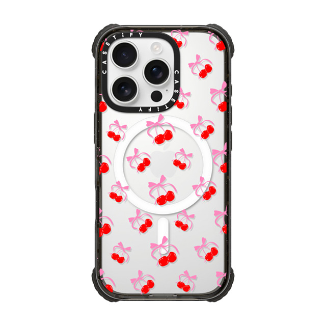 CASETiFY iPhone 16 Pro Case Black ウルトラ インパクトケース MagSafe 対応 Cherry,Ribbon Cherry,Ribbon,Pattern Cherries Jubilee Back to School CASETiFY iPhone 16 Pro Case Black ウルトラ インパクトケース MagSafe 対応 Cherry,Ribbon Cherry,Ribbon,Pattern Cherries Jubilee Back to School