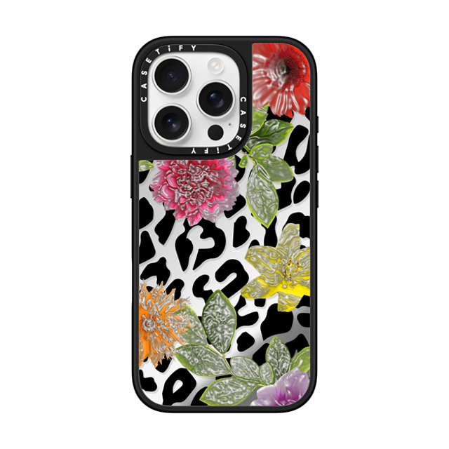CASETiFY iPhone 16 Pro ケース Silver on Black ミラーケース MagSafe対応 Leopard,nature Leopard,nature レオパード Father's Day CASETiFY iPhone 16 Pro ケース Silver on Black ミラーケース MagSafe対応 Leopard,nature Leopard,nature レオパード Father's Day