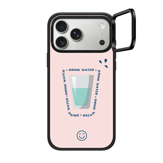 CASETiFY iPhone 17 Pro Max Case Matte Black Impact Ring Stand Case MagSafe Compatible Hydrate Then Dominate casetify