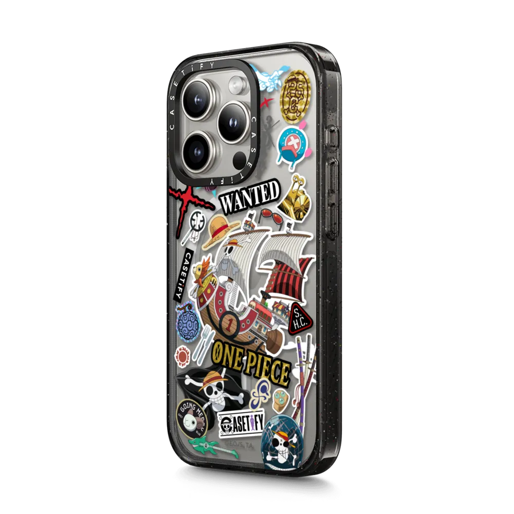 Impact iPhone 15 Pro Max Case MagSafe Compatible - ONE PIECE 25th Straw Hat Crew Sticker Case