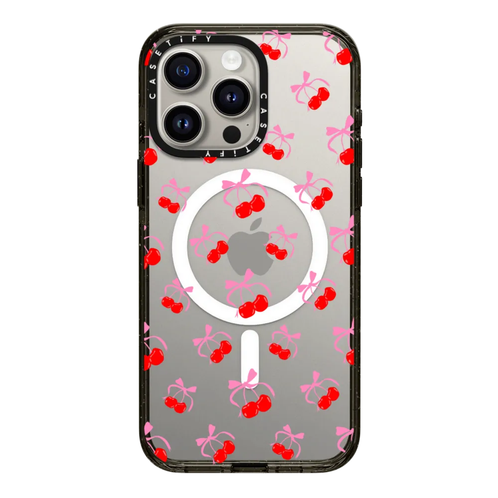 Impact iPhone 15 Pro Max Case MagSafe Compatible - Cherries Jubilee