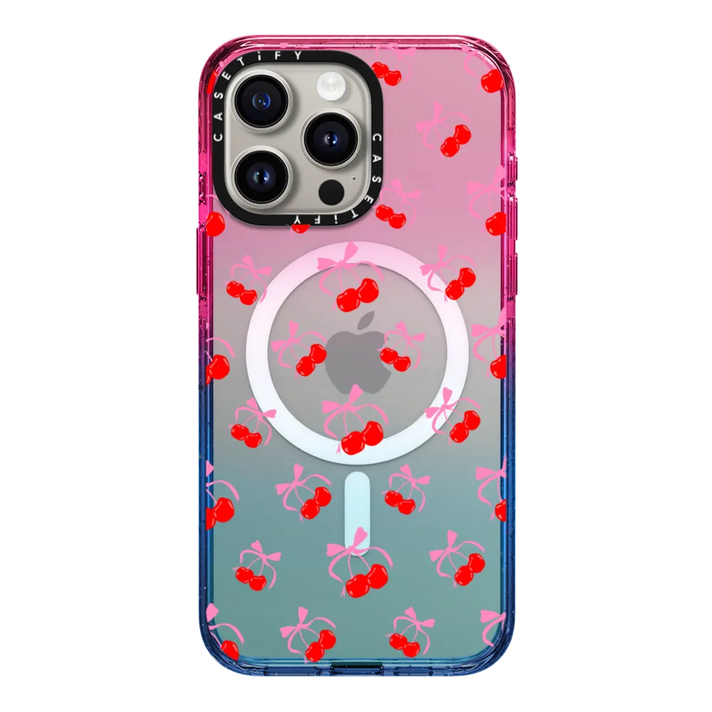 Impact iPhone 15 Pro Max Case MagSafe Compatible - Cherries Jubilee