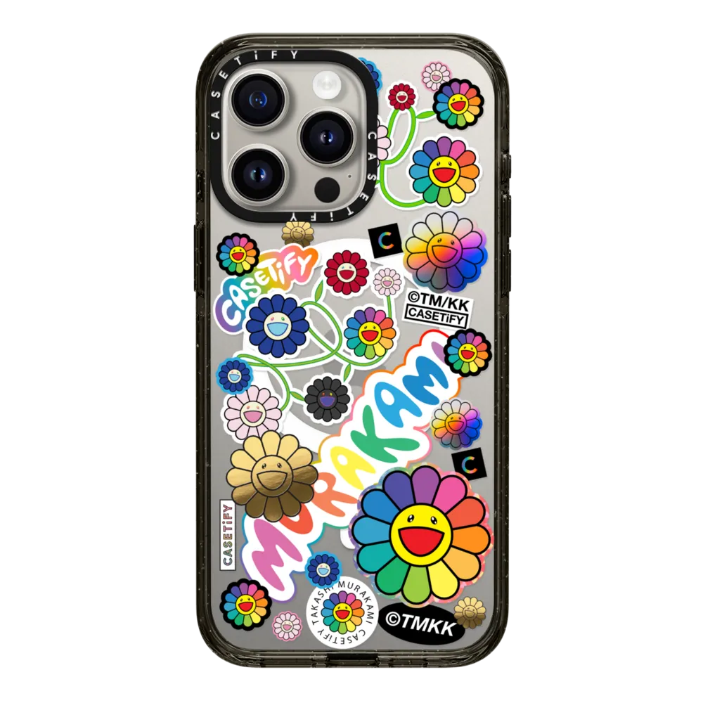 Impact iPhone 15 Pro Max Case MagSafe Compatible - FLOWERS STICKER MANIA PHONE CASE
