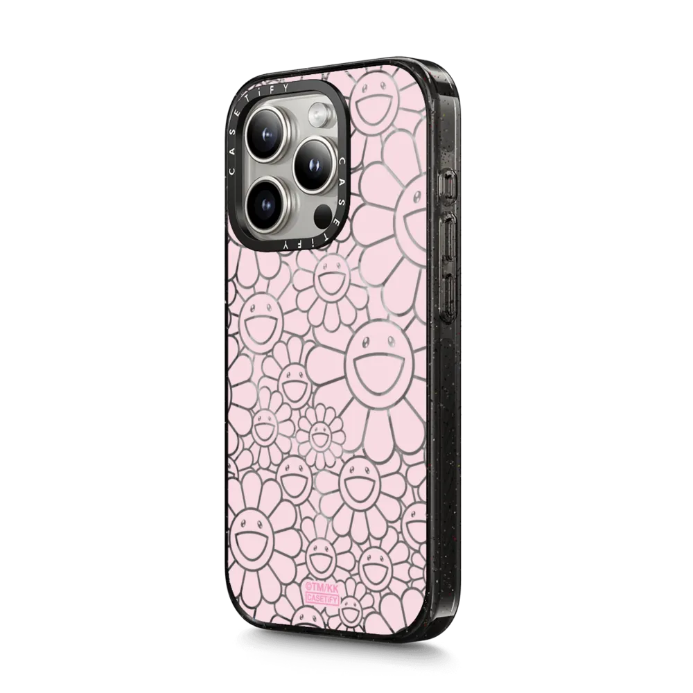 Impact iPhone 15 Pro Max Case MagSafe Compatible - MULTI-FLOWERS (PINK) PHONE CASE