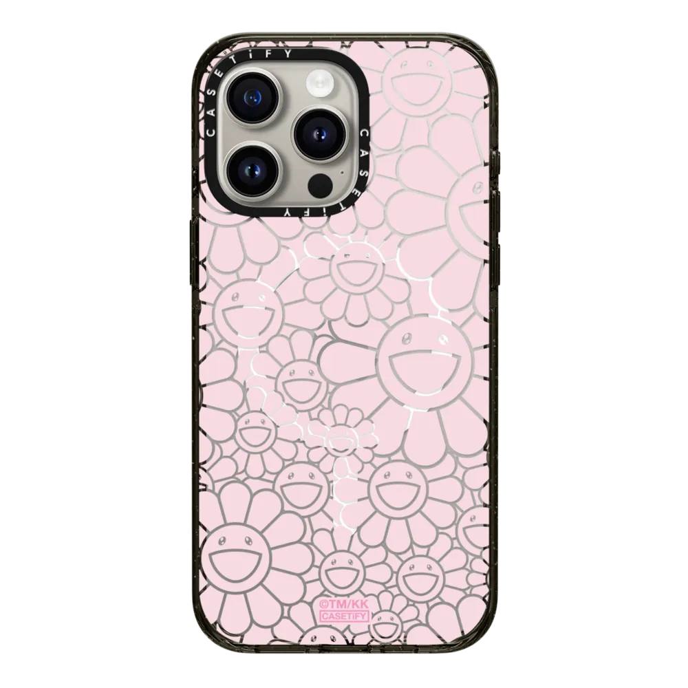 Impact iPhone 15 Pro Max Case MagSafe Compatible - MULTI-FLOWERS (PINK) PHONE CASE