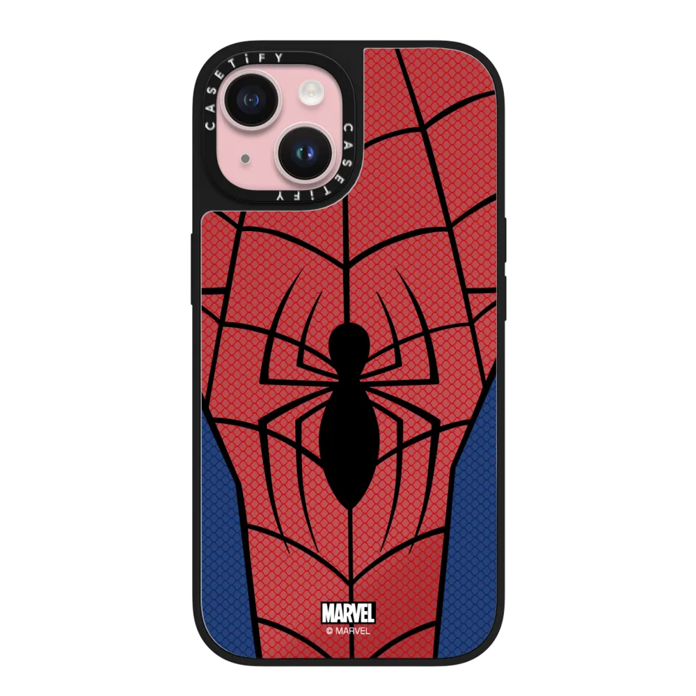 Mirror iPhone 15 Case MagSafe Compatible - Spider-Man Suit Case