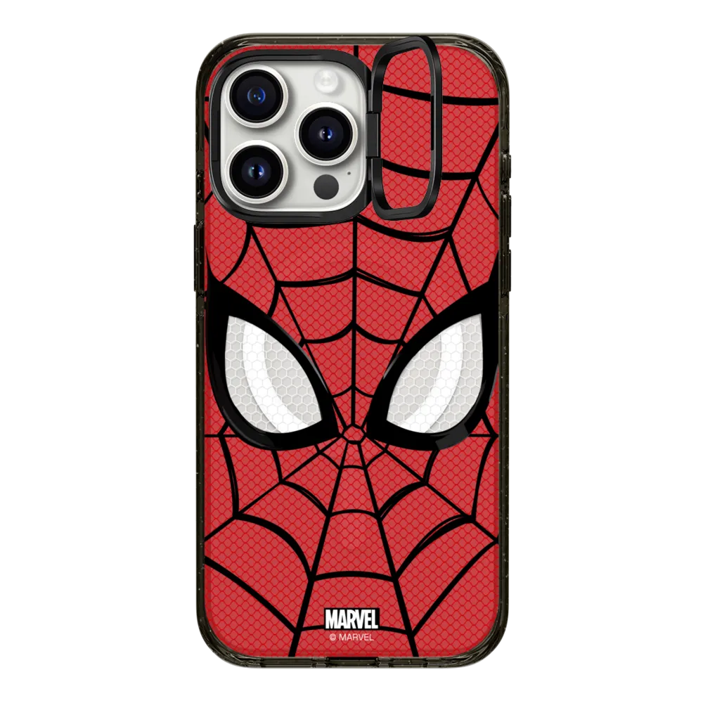 Impact Ring Stand iPhone 15 Pro Max Case MagSafe Compatible - Spider-Man Mask Case